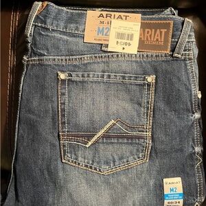 Ariat Men's Relaxed Fit Dark Blue Jeans